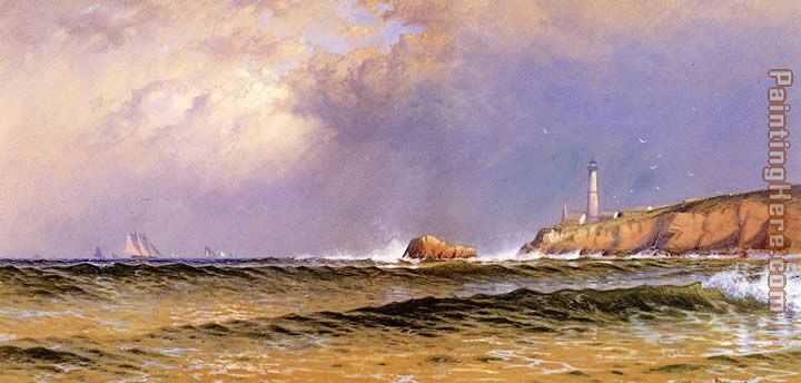Coastal Scene with Lighthouse